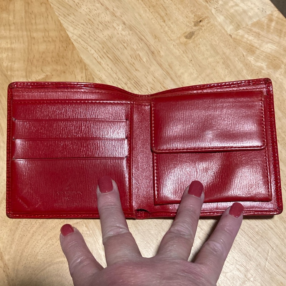Louis Vuitton Red Leather EPI Wallet - Picture 12 of 14